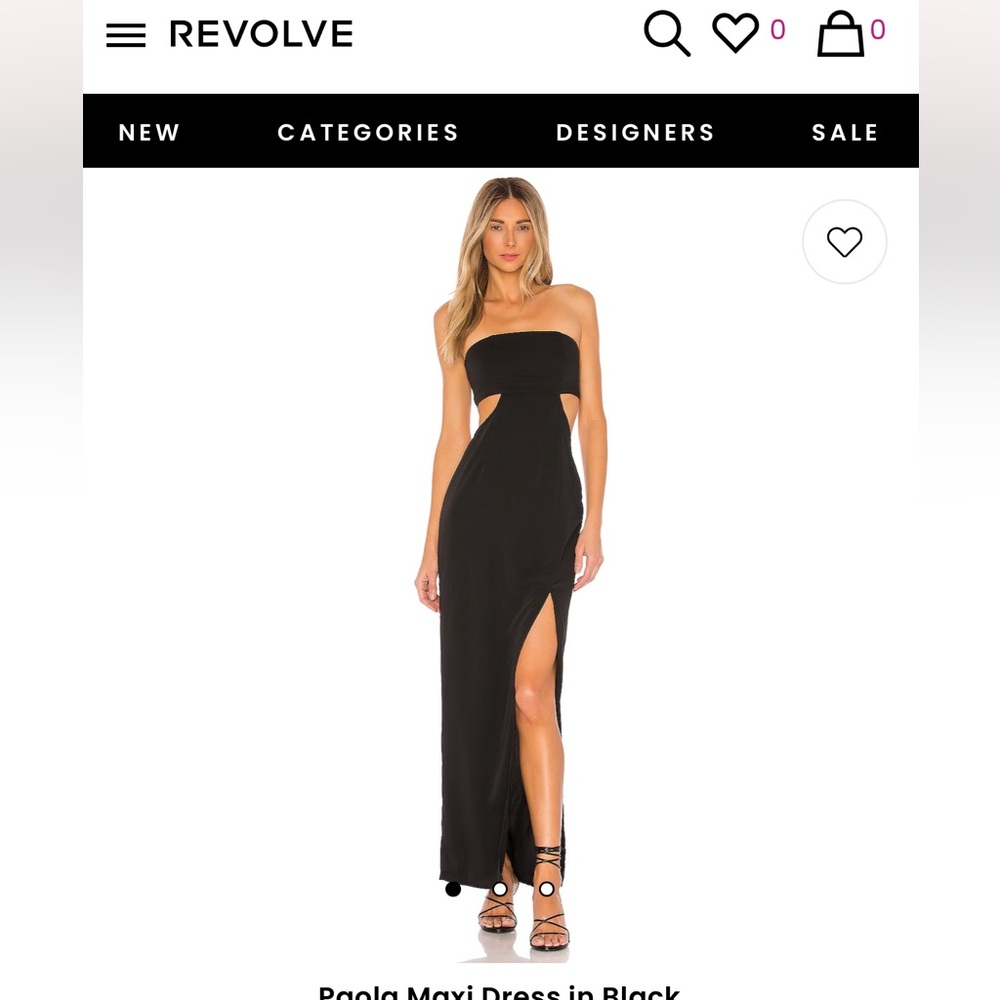 Black revolve Paola Maxi Dress